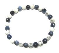 Armband Magnesit Sodalith Kugel 6 mm