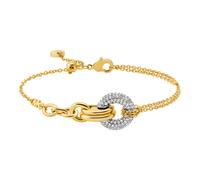 Armband MICHAEL KORS "Schmuck Geschenk Metall Armschmuck PREMIUM", gelbgoldfarben, metallfarben, kristallweiß, kristallweiß, Armbänder, Damen, 18cm, Metall, Armband, mit Zirkonia (synth.) (85006438-0)