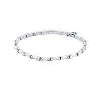 Armband MICHAEL KORS "Schmuck Geschenk Metall PREMIUM", silber (metallfarben, kristallweiß, kristallweiß), Armbänder, Damen, 16,5cm, Metall, Armband, mit Zirkonia (synth.) (81739132-0) metallfarben, k