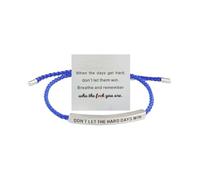 Armband mit Aufschrift "Remember Who The F You Are Don't Let The Hard Days | Verstellbares Geschenk aus Edelstahl für meine Tochter/beste Freundin, inspirierendes Geschenk für Damen