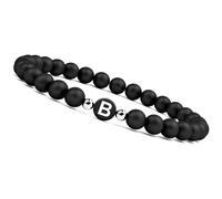 Armband mit Buchstaben B I Pärchen Partnerarmband mit Perlen (Buchstabe B)