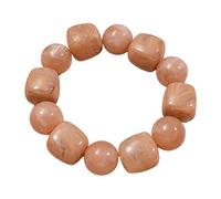 Armband mit runden quadratischen Kunstperlen aus Polyacrylat, flexible Größe, Modeschmuck, Acrylperlen für Damen, One Size, Wie beschrieben