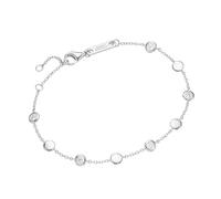 Armband "mit Zwischenteilen, weiße Zirkonia, Silber 925", weiß, GIORGIO MARTELLO MILANO, Armbänder, Damen, 19cm, Silber 925 (Sterlingsilber), Armband (62400648-0) weiß