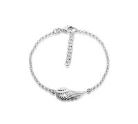 Armband NENALINA "Flügel Anhänger Schutzengel 925 Silber" Gr. 18, silber, Armbänder, Damen, 18cm, ohne Stein, Silber 925 (Sterlingsilber), Armband (69838907-18)