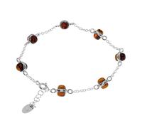 Armband OSTSEE-SCHMUCK "- Adelina - Silber 925/000 - Bernstein" Gr. 18, silber (silber 925, silberfarben, weiß), Armbänder, Damen, Silber 925 (Sterlingsilber), Armband (18016304-18) silber 925, silber