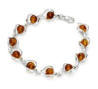 Armband OSTSEE-SCHMUCK "- Isabella - Silber 925/000 - Bernstein" Gr. 19, silber (silber 925, silberfarben, weiß), Armbänder, Damen, Silber 925 (Sterlingsilber), Armband (73575715-19) silber 925, silbe