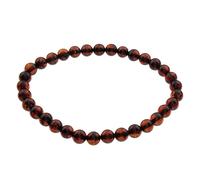 Armband - Kugel 6 mm - Bernstein -,