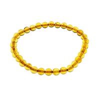 Armband OSTSEE-SCHMUCK "Ostsee-Schmuck Armband Kugel 6 mm Armband Kugel 6 mm", braun, Armbänder, Damen, 19cm, Bernstein, Armband (98988634-0) braun