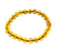 Armband OSTSEE-SCHMUCK "- Kugel 8 mm - Bernstein -" Gr. 19, braun (bernsteinfarben, braun), Armbänder, Damen, Bernstein, Armband (29534058-19) bernsteinfarben, braun