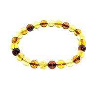 Armband OSTSEE-SCHMUCK "Ostsee-Schmuck Armband Kugel 8 mm Armband Kugel 8 mm", braun, Armbänder, Damen, 19cm, Bernstein (58812737-0) braun