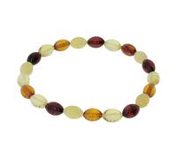 Armband OSTSEE-SCHMUCK "Ostsee-Schmuck Armband Olive 9 x 6 mm Armband Olive 9 x 6 mm", braun, Armbänder, Damen, 18cm, Bernstein, Armband (87464862-0) braun