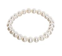 Armband OSTSEE-SCHMUCK "- Ingrid 7 - Perlen - Zuchtperle" Gr. 19, weiß, Armbänder, Damen, Perlen, Armband (94367830-19) weiß