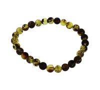 Armband OSTSEE-SCHMUCK "Ostsee-Schmuck Armband Kugel 6 mm Armband Kugel 6 mm", transparent, Armbänder, Damen, 19cm, Bernstein, Armband (61122523-0) transparent