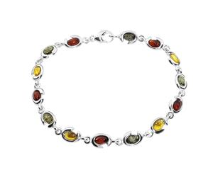 Armband OSTSEE-SCHMUCK "- Tabea - Silber 925/000 - Bernstein" Gr. 19, silber (silber 925, silberfarben, weiß), Armbänder, Damen, Silber 925 (Sterlingsilber), Armband (14764559-19) silber 925, silberfa