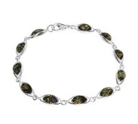 Armband OSTSEE-SCHMUCK "- Telia - Silber 925/000 - Bernstein" Gr. 18, silber (silber 925, silberfarben, weiß), Armbänder, Damen, Silber 925 (Sterlingsilber), Armband (92658109-18) silber 925, silberfa