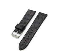 Armband Plain Druck Alligator schwarz Unisex 24 mm Uhrenarmband Uhrband Morellato