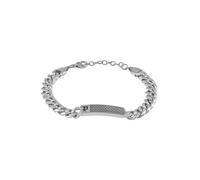 Armband POLICE "Chainmale", edelstahlfarben, schwarz, Armbänder, Herren, 22cm, Edelstahl, Armband (18555402-0) edelstahlfarben, schwarz