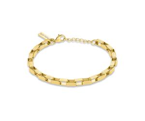 Armband POLICE "Player", gold (gelbgoldfarben), Armbänder, Herren, 21,5cm, Edelstahl, Armband (61362816-0) gelbgoldfarben