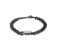 Armband POLICE "Vigor", schwarz (schwarzperlmuttfarben), Armbänder, Herren, 22cm, Edelstahl, Armband, teilweise mit Perlmutt (synth.) (95798043-0) schwarzperlmuttfarben