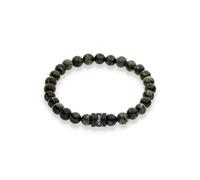 s.Oliver Armband Jungen - Armband aus Beads - Grün -17 cm - wasserfest & hautfreundlich