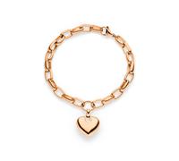 s.Oliver Bracelet - Elegantes Armband aus poliertem Edelstahl - roségold - Gliederkette verstellbar bis 20 cm - wasserfest & hautfreundlich