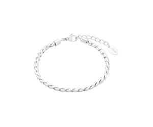Armband S.OLIVER "Classic Chic", silber (edelstahlfarben), Armbänder, Damen, 20cm, Edelstahl, Armband (81600350-0) edelstahlfarben