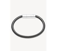 Armband S.OLIVER, edelstahlfarben, schwarz, Armbänder, Herren, 22cm, Edelstahl, Armband (43890440-0) edelstahlfarben, schwarz