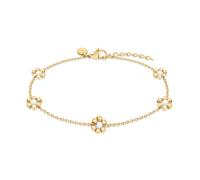 s.Oliver Bracelet - Elegantes Armband aus poliertem Edelstahl - gold - Rolokette verstellbar bis 21 cm - wasserfest & hautfreundlich