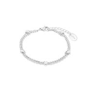 Armband S.OLIVER "Schmuck Geschenk", silber (edelstahlfarben), Armbänder, Damen, 20cm, Edelstahl, Armband (26088426-0) edelstahlfarben