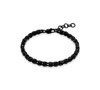 Armband S.OLIVER, schwarz, Armbänder, Herren, 22cm, Edelstahl, Armband (65437219-0) schwarz