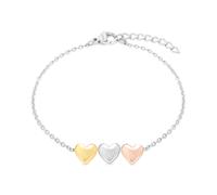 s.Oliver Bracelet - Elegantes Armband aus poliertem Edelstahl - silber - Ankerkette verstellbar bis 18 cm - wasserfest & hautfreundlich