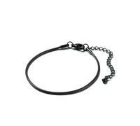 Armband "Schmuck Geschenk Edelstahl Armschmuck Armkette", schwarz, ANISTON JEWELRY & WATCHES, Armbänder, Damen, 21,5cm, Edelstahl, Armband, Made in Germany (52697115-0) schwarz