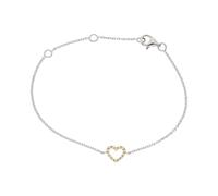 Armband Silber 925 Gold plattiert Zirkonia Herz JL10-03-3860 JuwelmaLux