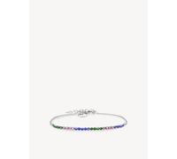 Tamaris Tennis-Armband für Damen aus Edelstahl mit Zirkoniasteinen, Frauen Armschmuck größenverstellbar und wasserfest