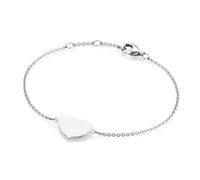 Armband SMART JEWEL "Herz als Zwischenteil, Silber 925", silber, Armbänder, Damen, 19cm, Silber 925 (Sterlingsilber), Armband (64403506-0) silber