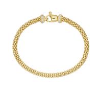 Armband SMART JEWEL "Himbeerkette mit Zirkonia Steinen, Silber 925", gold, Armbänder, Damen, 19cm, Silber 925 (Sterlingsilber), Armband (35161531-0) gold