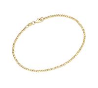 Smart Jewel Armband mit facettierten Kugeln, Silber 925, gold gold