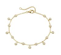 Armband SMART JEWEL "mit Zirkonia, Silber 925", gold, Armbänder, Damen, 19cm, Silber 925 (Sterlingsilber), Armband (81427558-0) gold