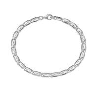 Armband SMART JEWEL "S-Panzerkette, massiv, Silber 925" Gr. 21, silber, Armbänder, Herren, 21cm, Silber 925 (Sterlingsilber), Armband (29112860-21) silber