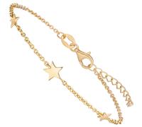 Armband Sterne 925 Sterling Silber gold vergoldet 19 cm