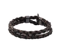 Armband STEUER "Kunstleder braun geflochten", braun, Armbänder, Damen, 21,0cm, Metall, glitzernd, Lederarmband (41241352-0) braun