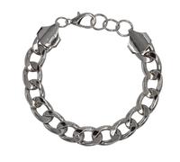 Armband STEUER "Metall Glänzend Panzer", silber, Armbänder, Damen, 22,5cm, Edelstahl, glänzend, Armband (55749325-0) silber