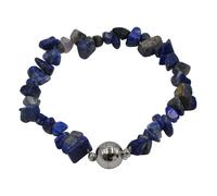 Armband STEUER "Splitter- Lapislazuli blau", blau, Armbänder, Damen, 19cm, Metall, Armband (33684605-0) blau