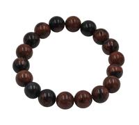 Armband STEUER "Stretch mit Echtstein Jaspis braun", braun, Armbänder, Damen, 18cm, Metallmix, Armband (52952955-0) braun