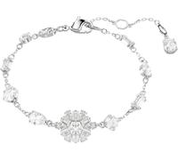 Idyllia Armband, Verschiedene Schliffe, Schneeflocke, Weiß, Rhodiniert