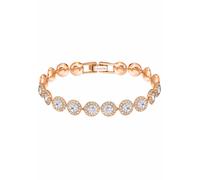 Armband SWAROVSKI "Una Angelic" Gr. M, rosa (roségoldfarben, kristallweiß), Armbänder, Damen, M, Metall, Armband, mit Swarovski Kristall (40618626-M) roségoldfarben, kristallweiß