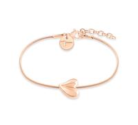 Armband TAMARIS "Organic Heart, Herz", rosa (roségoldfarben), Armbänder, Damen, 21cm, Edelstahl, Armband (56086463-0) roségoldfarben
