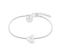 Armband TAMARIS "Organic Heart, Herz", silber (silberfarben), Armbänder, Damen, 21cm, Edelstahl, Armband (94447436-0) silberfarben