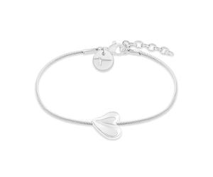 Armband TAMARIS "Organic Heart, Herz", silberfarben, Armbänder, Damen, 21cm, Edelstahl, Armband (94447436-0) silberfarben