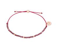 Armband TAMARIS "Schmuck Geschenk Edelstahl Armkette", roségoldfarben, rot, rot, Armbänder, Damen, 21cm, Edelstahl Nylon, Edelstahl, Nylon, Armband, mit Sodalith oder Granat (40694067-0) roségoldfarbe